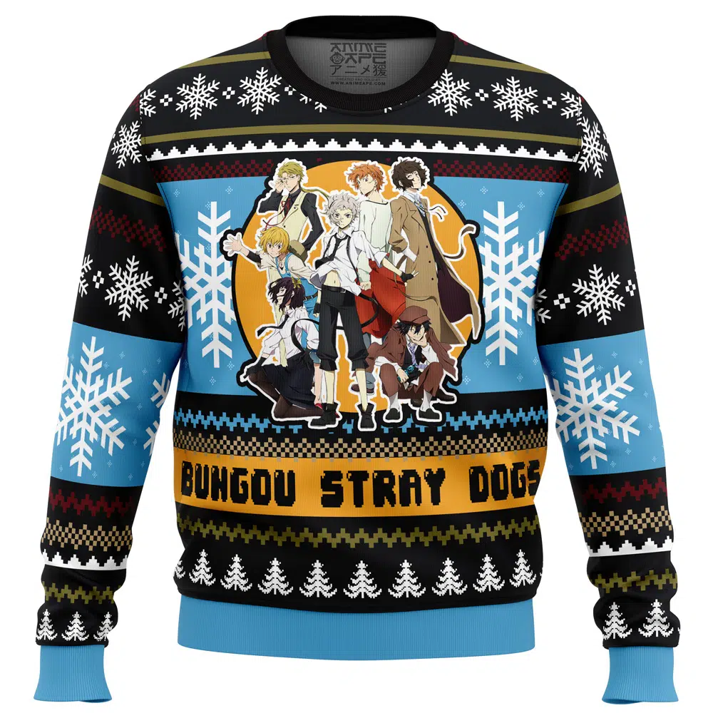 Bungou Stray Dogs Ugly Christmas Sweater - Bungo Stray Dogs Shop